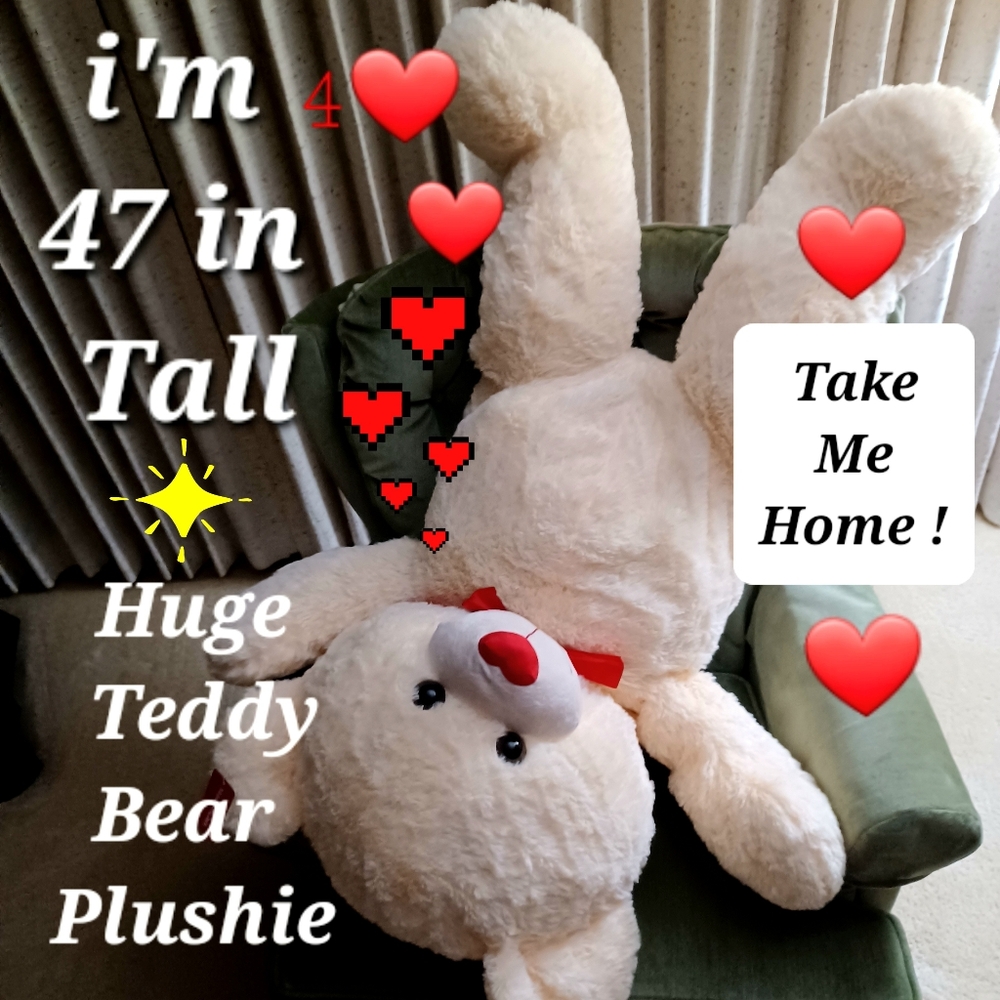 Cream Teddy Bear Plush Toy